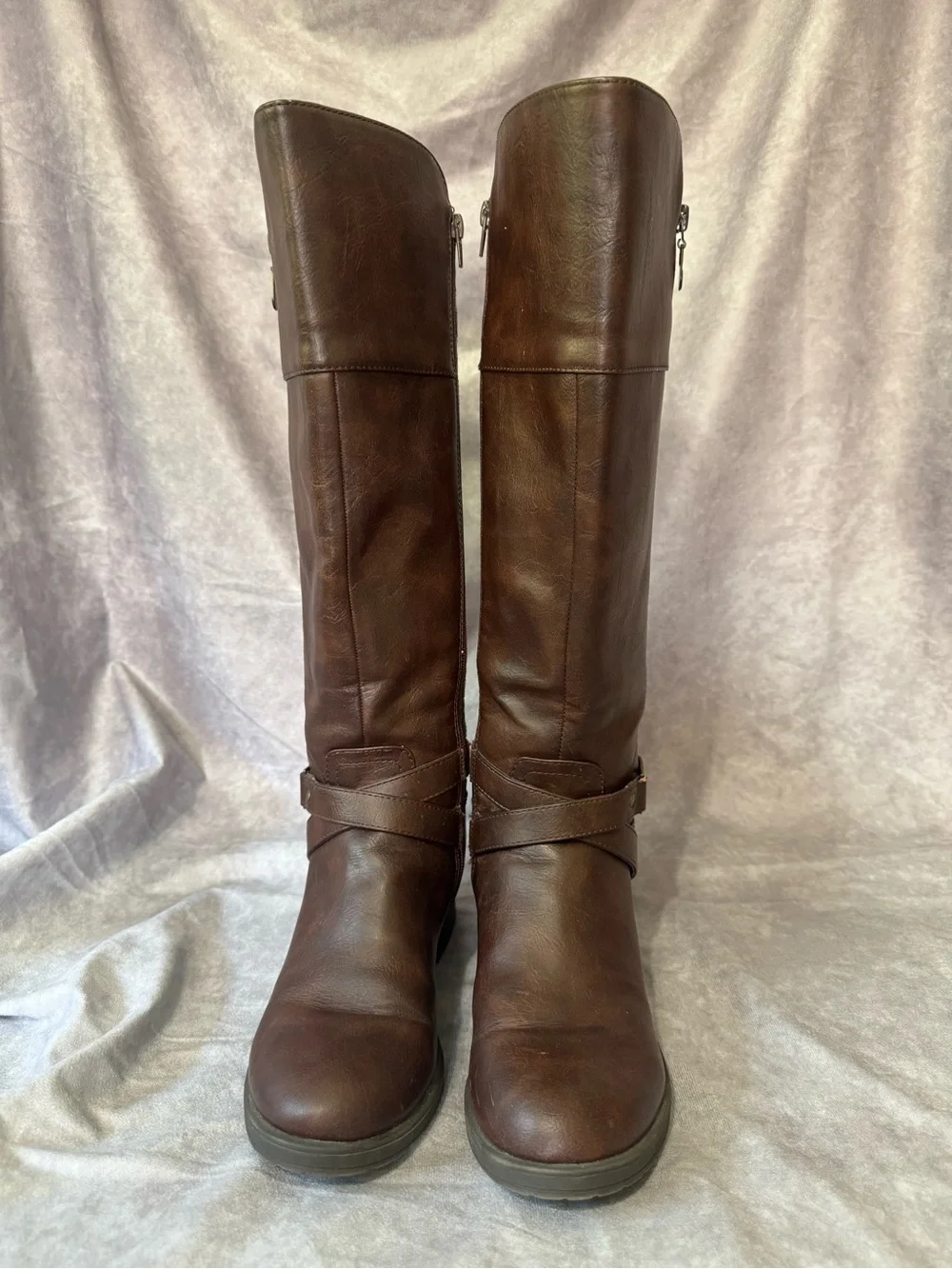 G by Guess Women's Knee-High Leather Riding Boots